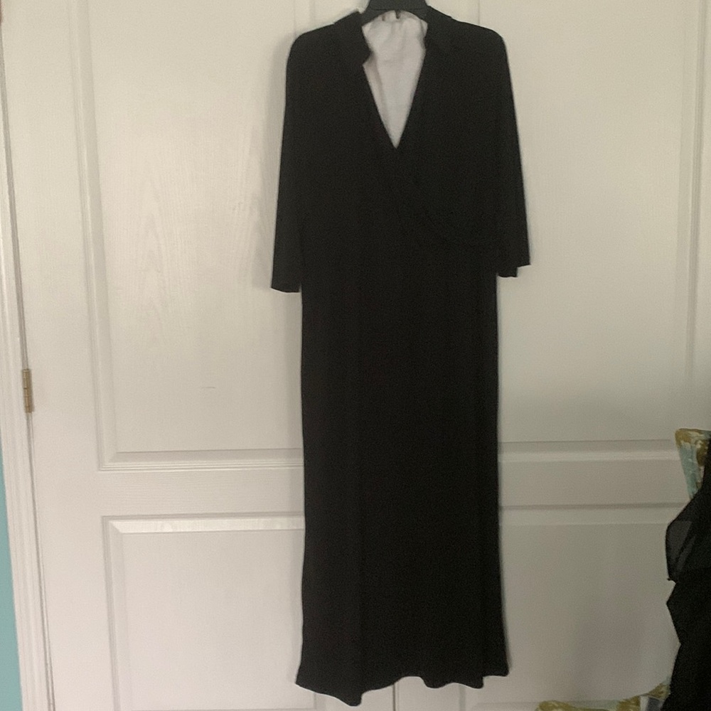 Plus Size 3/4 sleeve shirt dress